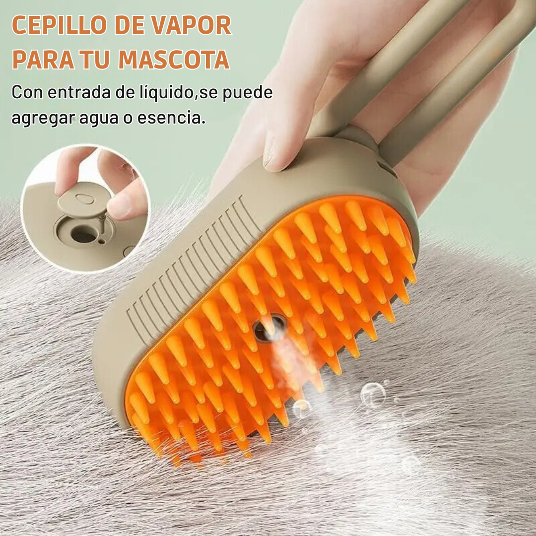 ¡SUPER OFERTA!-Cepillo a Vapor 3 en 1 Para Mascotas