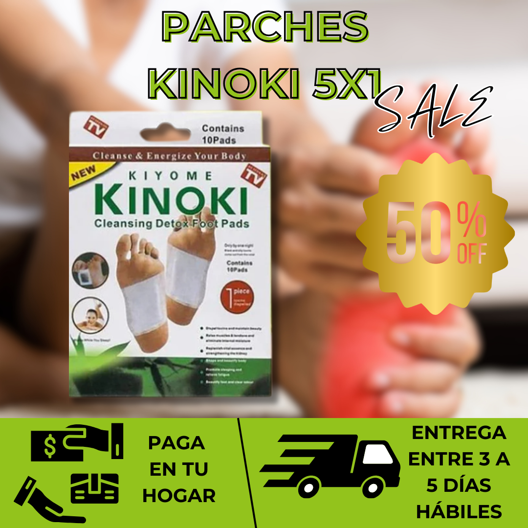 ¡SUPER OFERTA 5X1!Parches Kinoki Desintoxicantes